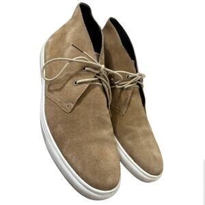 Clarks Arrington Vibe Tan Khaki Oakwood Suede Chukka Dress Boots Shoes Mens 8.5